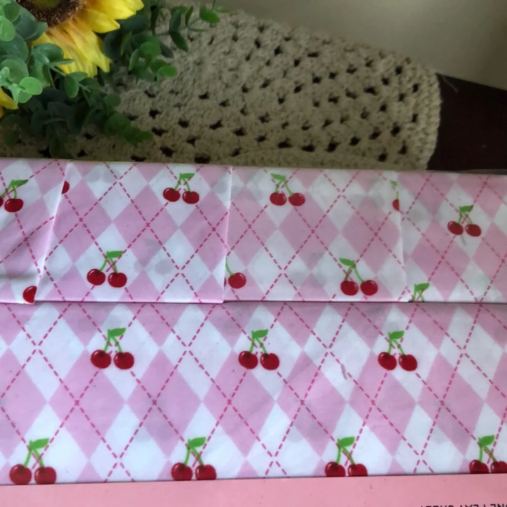 Juicy Couture Pink Bedding Set with CHERRY Design